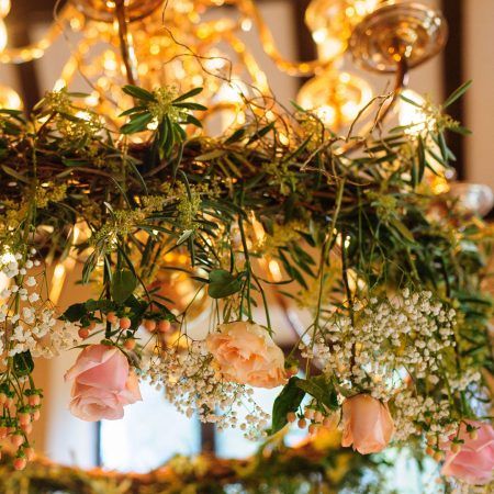 花のシャンデリアを作る